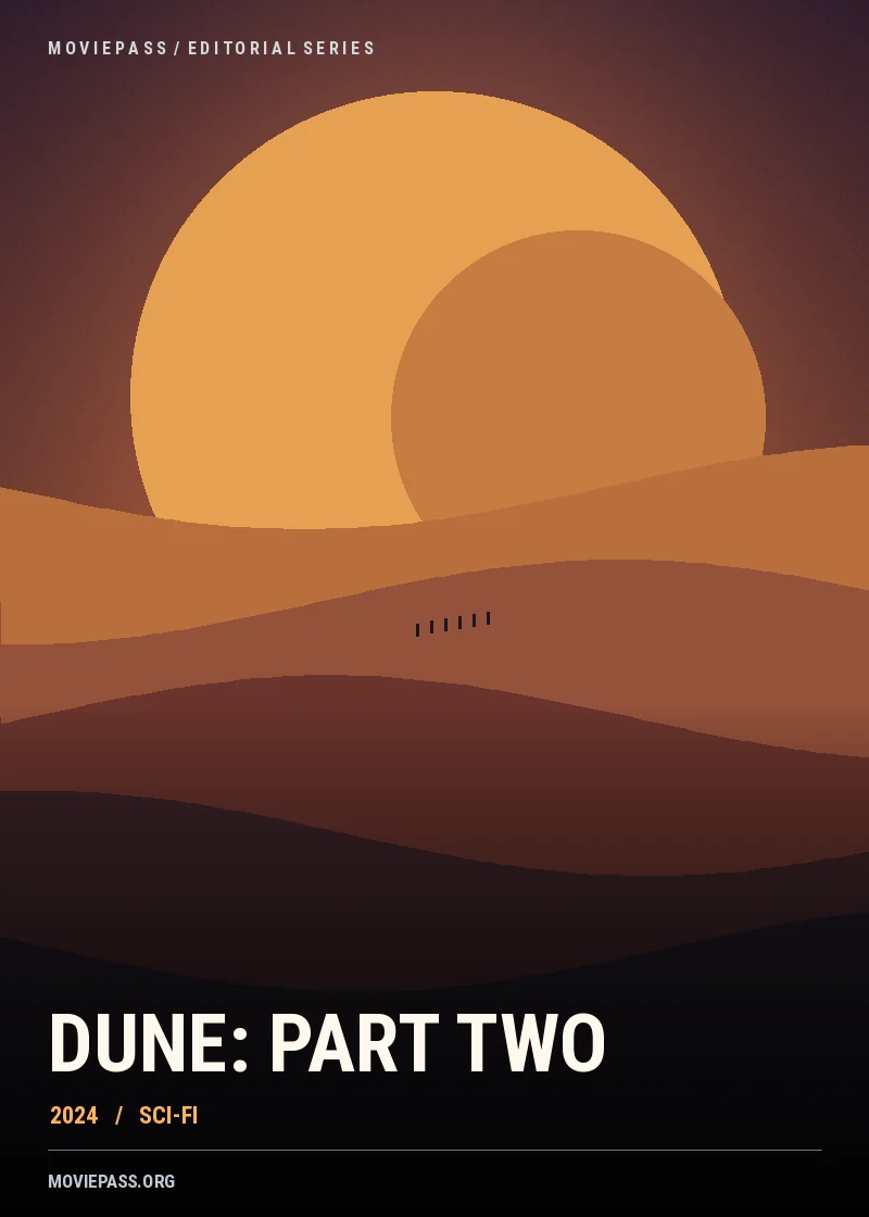 Dune: Part Two original desert-inspired editorial artwork